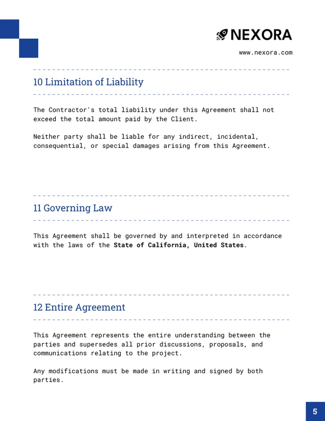 Freelance Programmer Contract Template - page 5