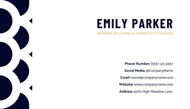 White Simple Pattern Connect Networking Business Card - Seite 2