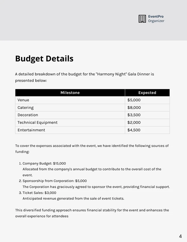 Corporate Event Management Proposal - Page 4
