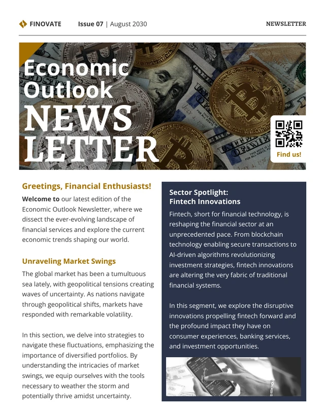 Economic Outlook Newsletter Template