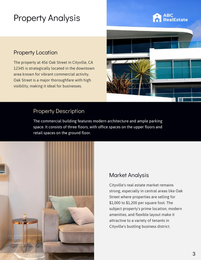 Real Estate Loan Proposal template - page 3