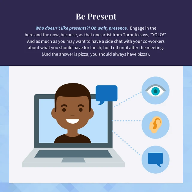 Virtual Meeting Etiquette Instagram Carousel Post - Page 4