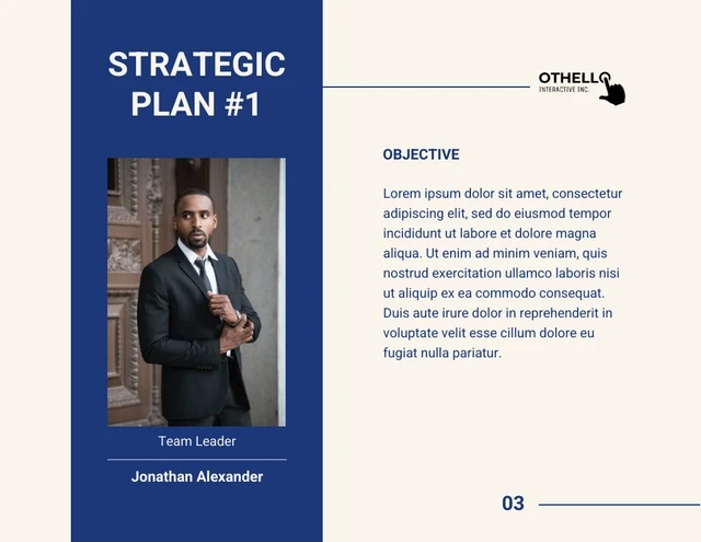 Navy Blue Modern Simple Strategic Plan Presentation - Seite 4