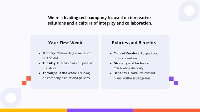 Friendly Onboarding Company Presentation - Page 2