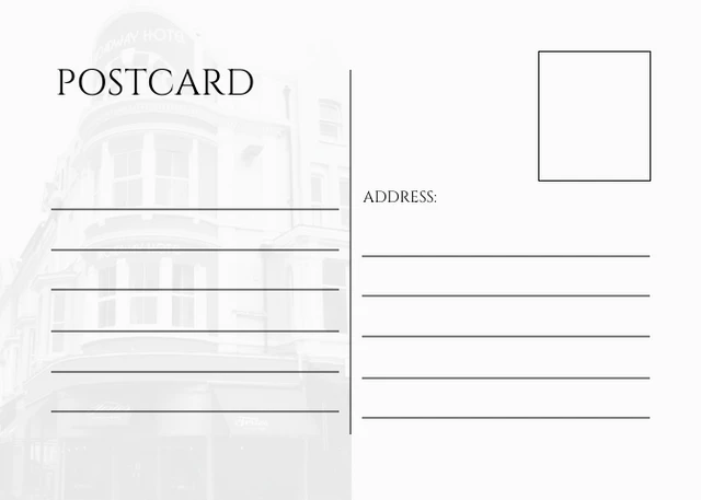 White And Black Minimalist Staycation Thank You Postcard - Page 2