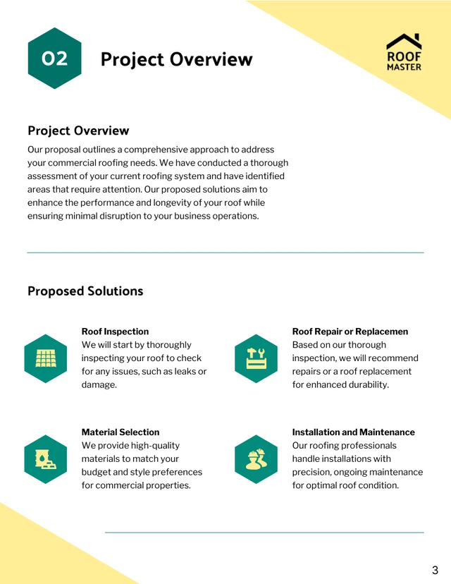Commercial Roofing Proposal Template - Pagina 3