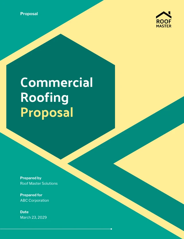 Commercial Roofing Proposal Template - Página 1