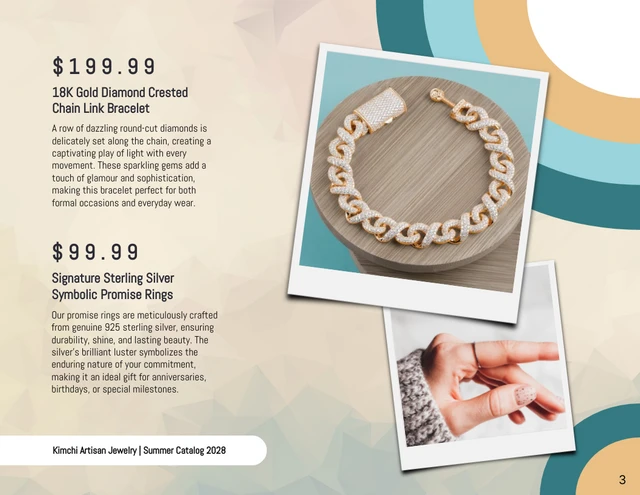 Beige and Teal Jewelry Catalog - page 3