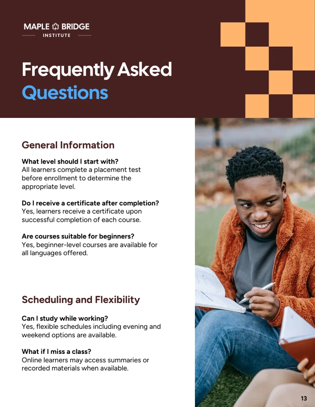 Foreign Languages Course Catalog - صفحة 13