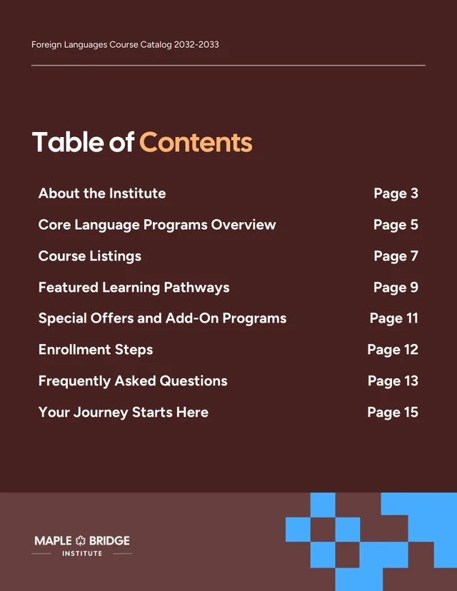 Foreign Languages Course Catalog - صفحة 2