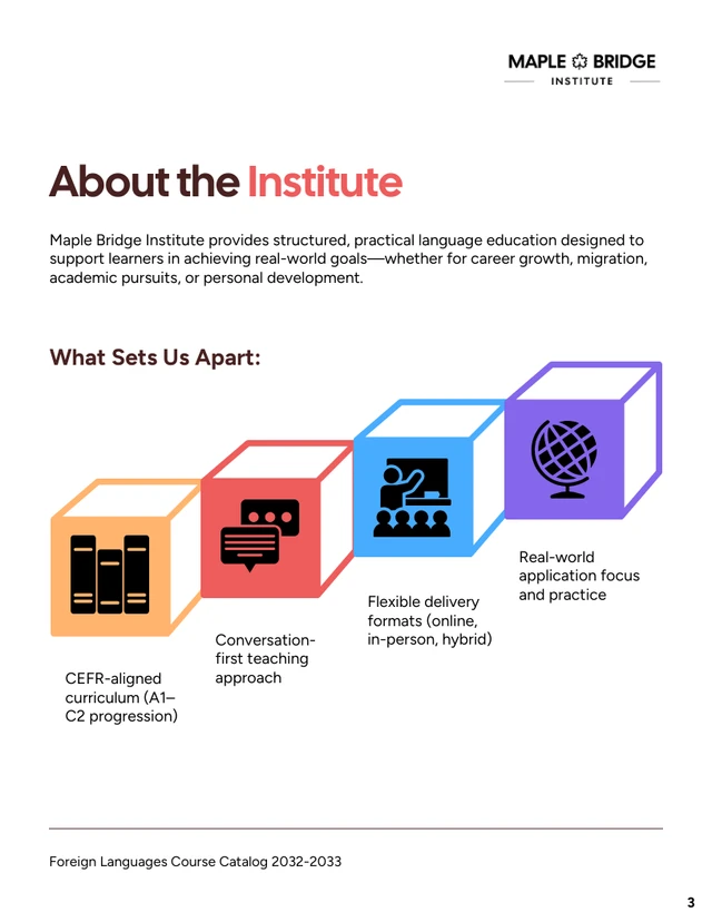 Foreign Languages Course Catalog - صفحة 3