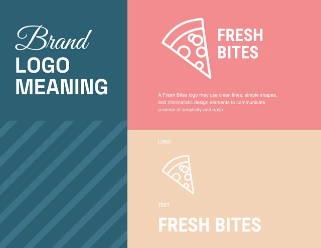 Flat Color Fresh Bites Brand Guidelines - Page 3