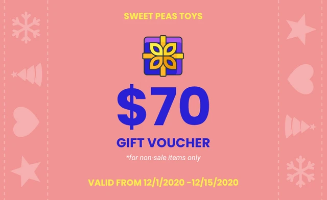 Coral Christmas Gift Certificate