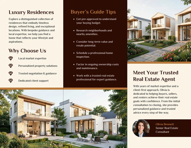 Tri Fold Real Estate Brochure - page 2