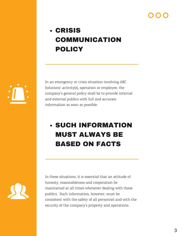 White Black And Yellow Clean Minimalist Professional Crisis Communication Plans - Page 3