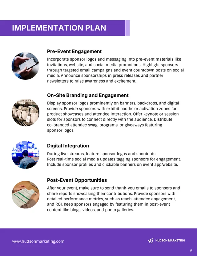 Event Sponsorship Proposal Template - page 6