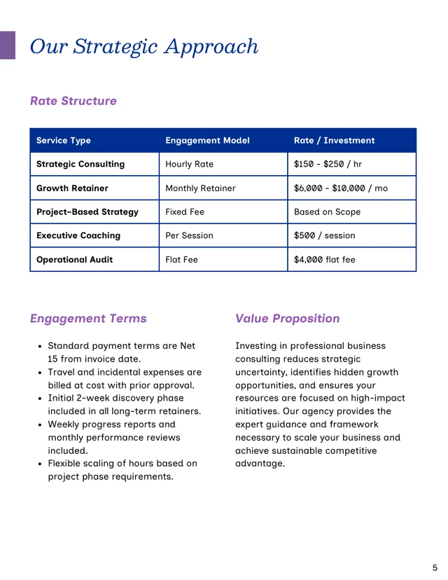 Business Project Proposal Template - صفحة 5