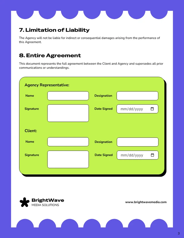 SMMA Contract Template - page 3