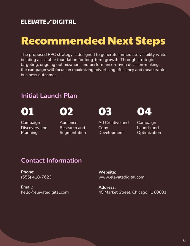 PPC Proposal Template - صفحة 6