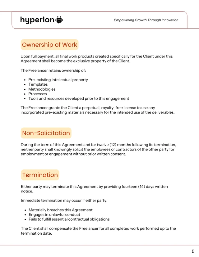 Freelance Job Contract Template - Página 5