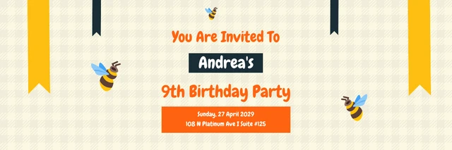 Colorful Birthday Invitation Template