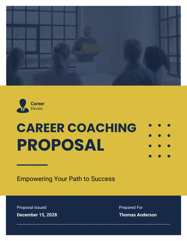 Career Coaching Proposal - Page 1
