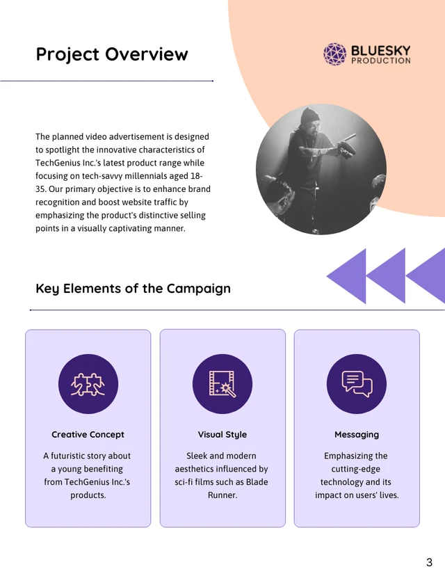 Advertising Campaign Video Proposal Template - Page 3