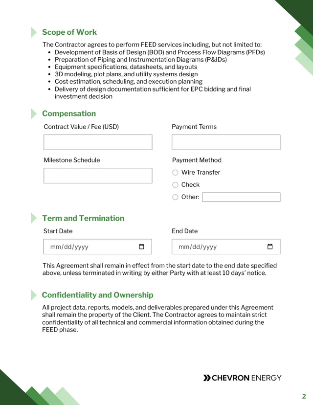 Feed Contract Template - page 2