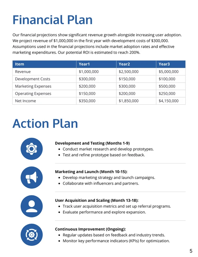 Comprehensive Business Funding Proposal - Page 5