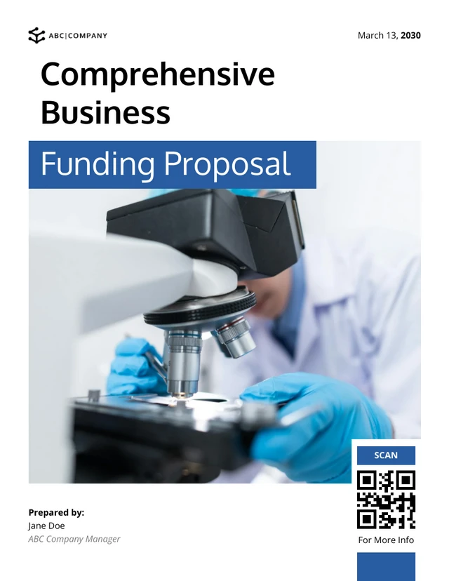 Comprehensive Business Funding Proposal - Page 1