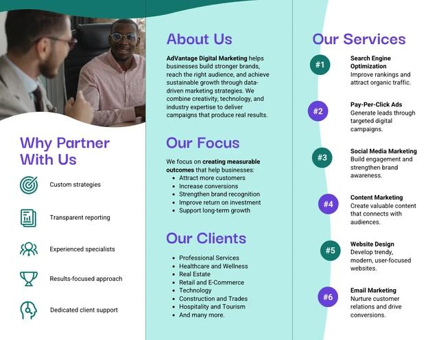 Company Trifold Brochure - Page 2