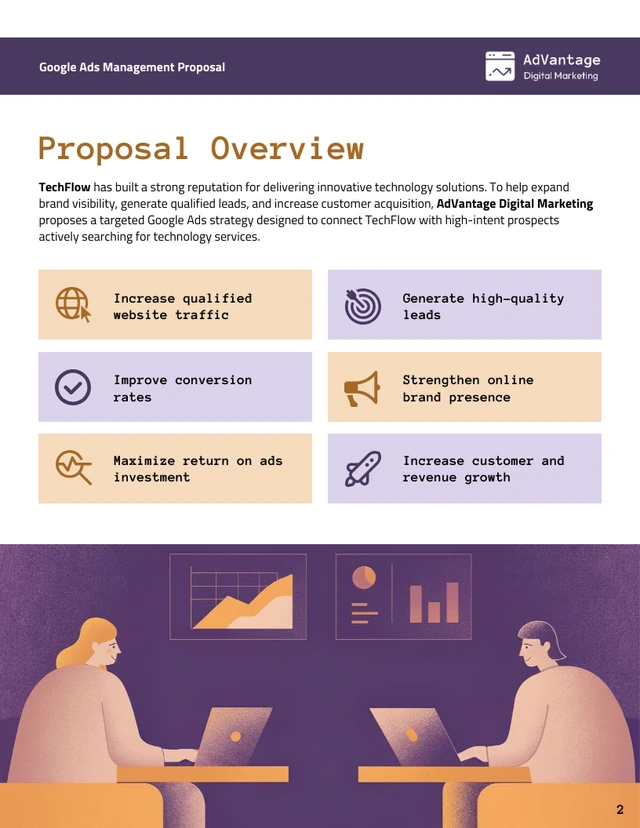 Google Ads Proposal Template - صفحة 2