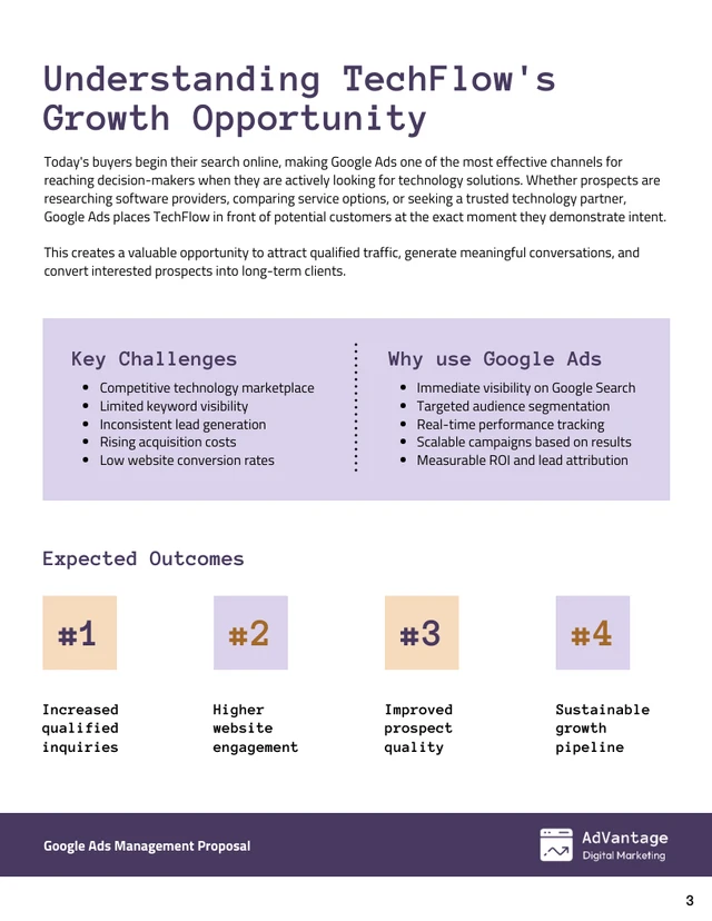 Google Ads Proposal Template - صفحة 3
