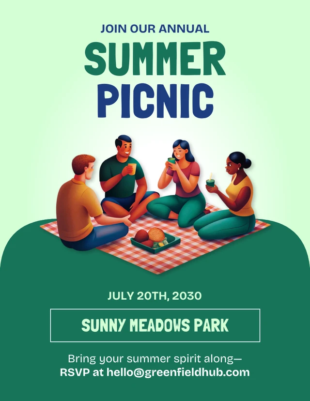 Summer Picnic Flyer Template Summer Picnic Flyer Template