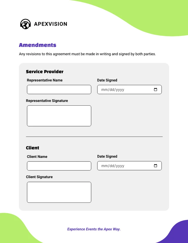 Audio Visual Service Contract Template - صفحة 3