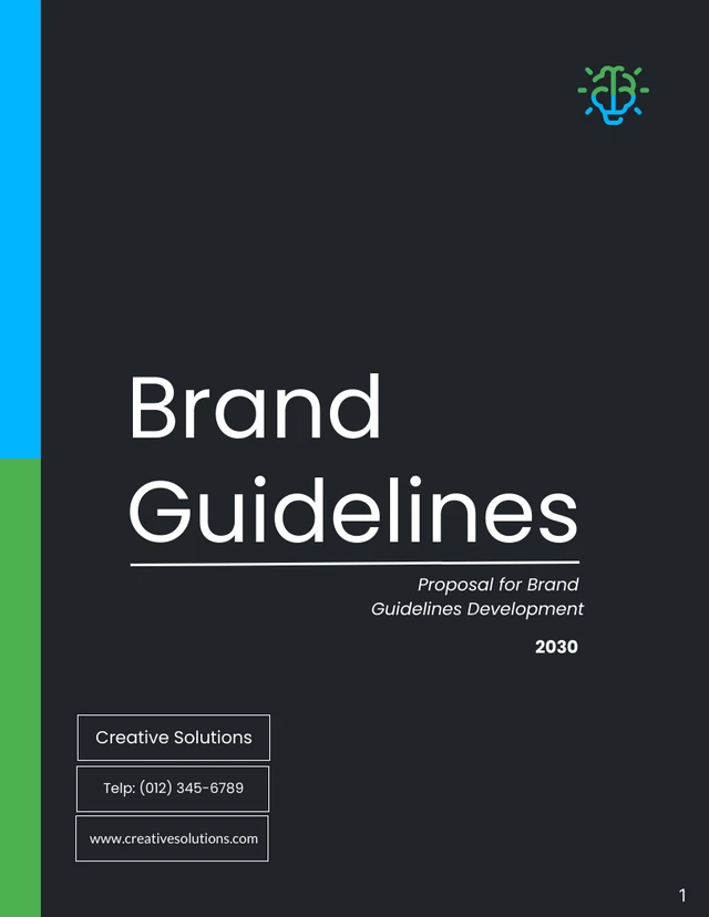 Brand Guidelines Proposal - Page 1