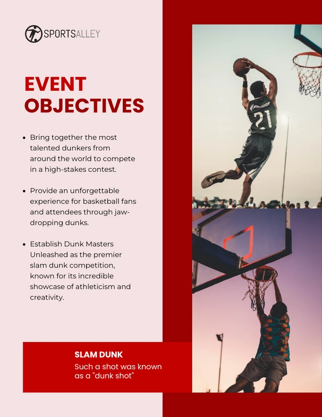 Red Basketball Dunk Event Plan - Page 2