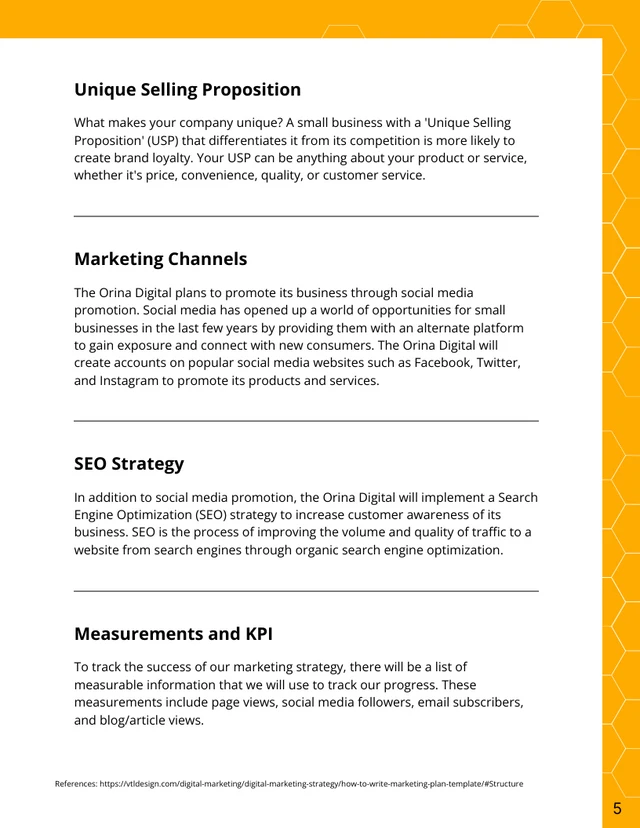 Small Business Marketing Plan Template - Seite 5