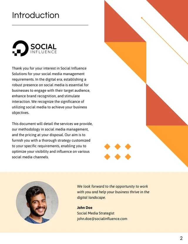 Social Media Management Proposal Template - Seite 2