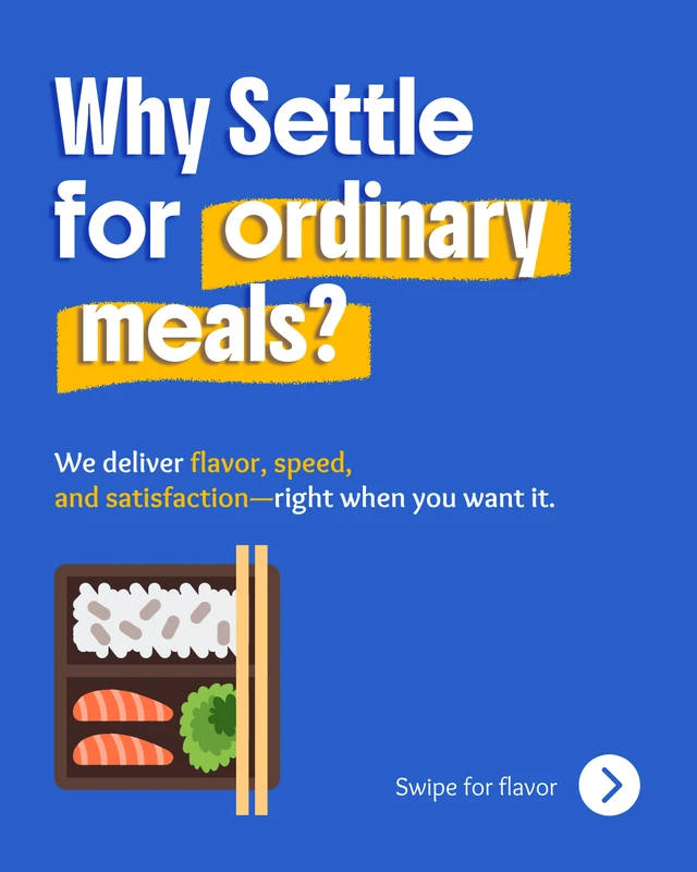 Food Delivery Promotional Social Media Carousel Template - page 2