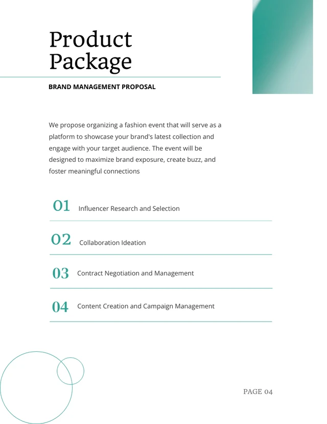 Dark Green Circle Brand Management Proposal - Page 4