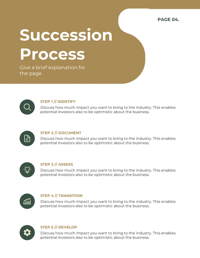 Green And Brown Modern Playful Rustic Business Succession Plan - Pagina 5