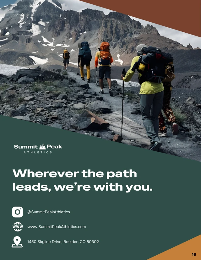 Outdoor Performance Fashion Catalog Template - Pagina 16