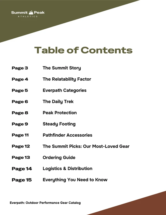 Outdoor Performance Fashion Catalog Template - Pagina 2