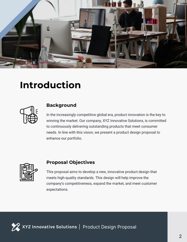 Product Design Proposal - Page 2