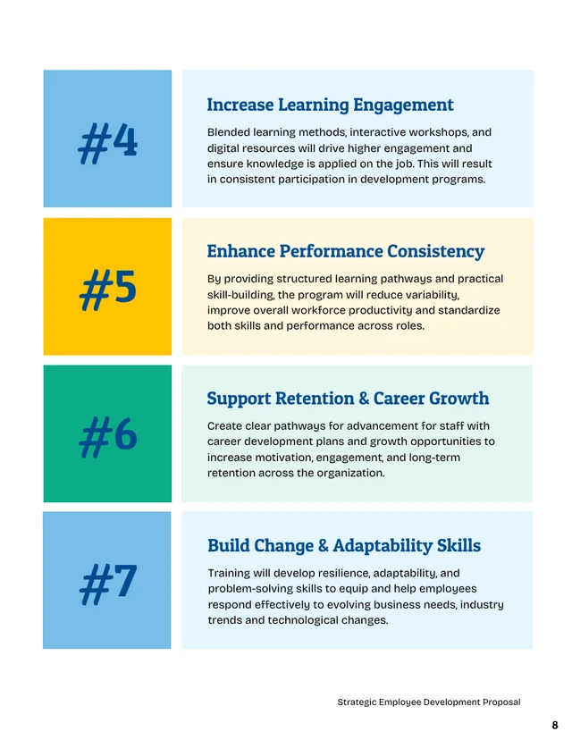 Employee Development Training Proposal Template - Pagina 8