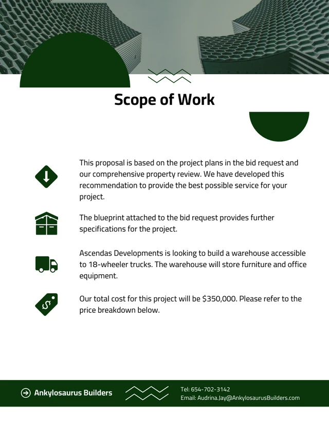 Construction Bid Proposal Example - Page 3