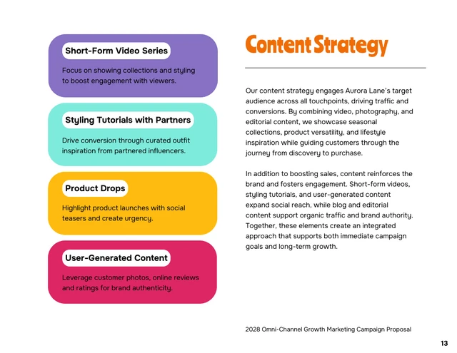 Growth Marketing Campaign Dynamic Proposal - Página 13