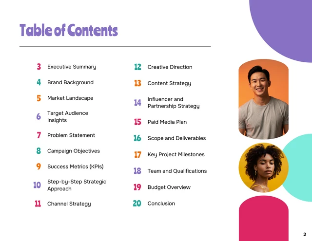 Growth Marketing Campaign Dynamic Proposal - Página 2