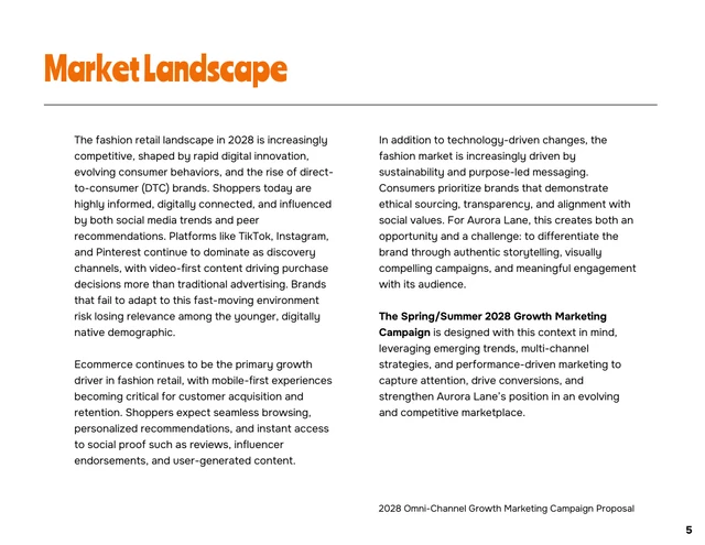 Growth Marketing Campaign Dynamic Proposal - Página 5